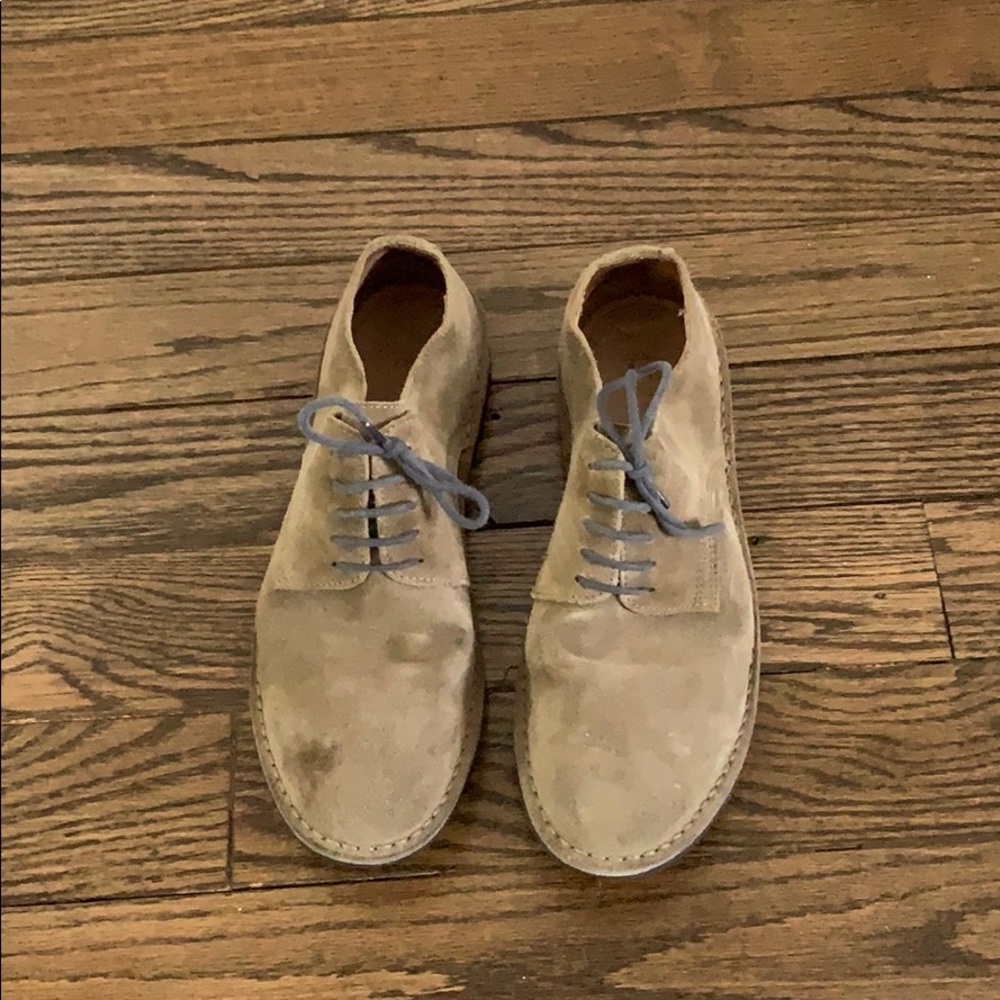 J crew men’s  beige suede shoes
